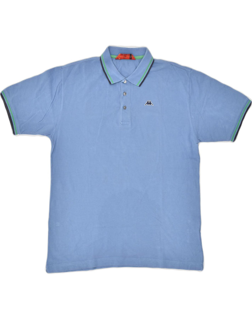 KAPPA Mens Polo Shirt XL Blue Cotton | Vintage Kappa | Thrift | Second-Hand Kappa | Used Clothing | Messina Hembry 