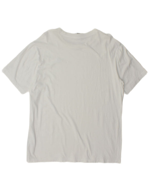 Champion Mens T-Shirt Top XL White Cotton
