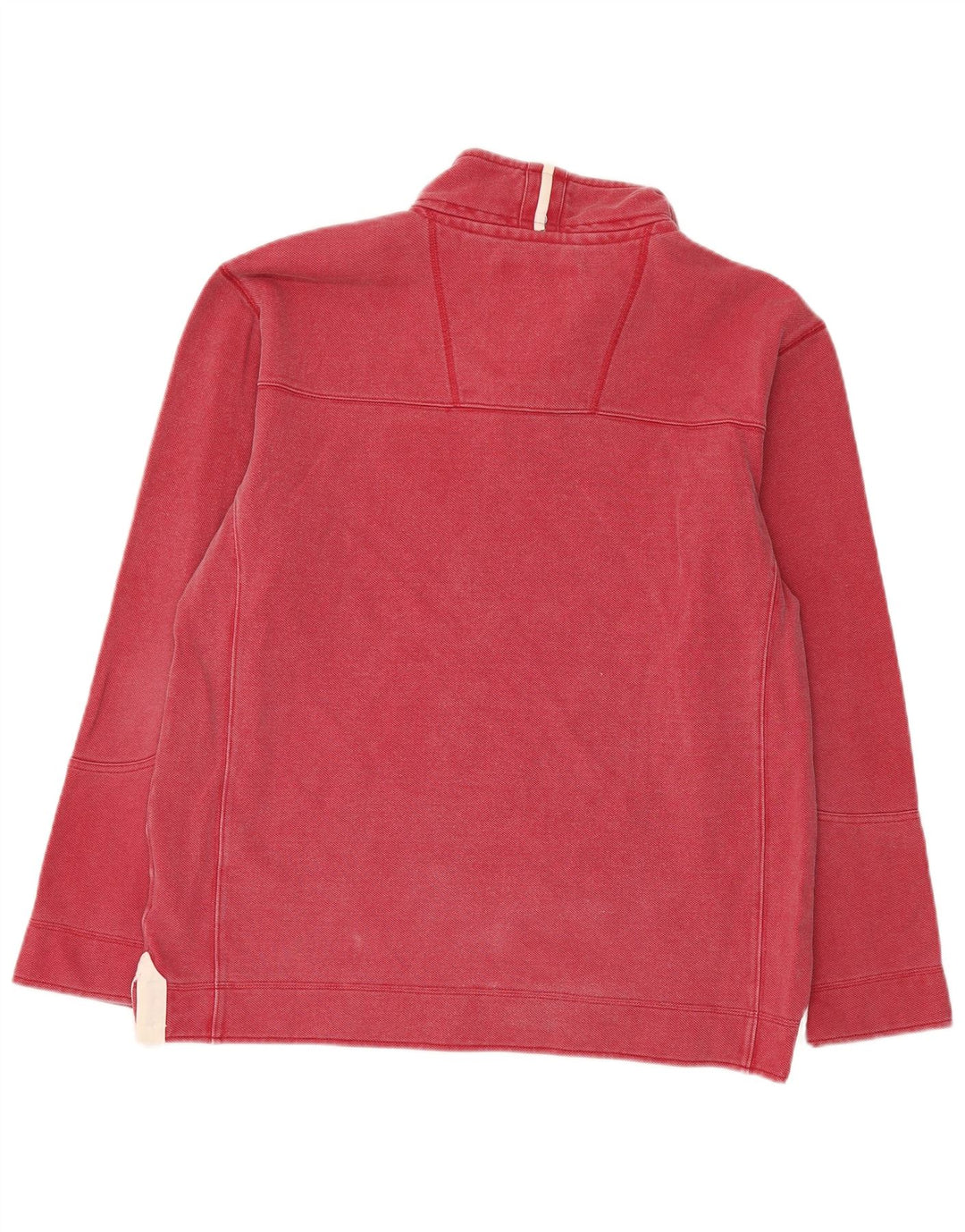 Crew Clothing Mens Zip Neck Sweatshirt Jumper Large Red Cotton