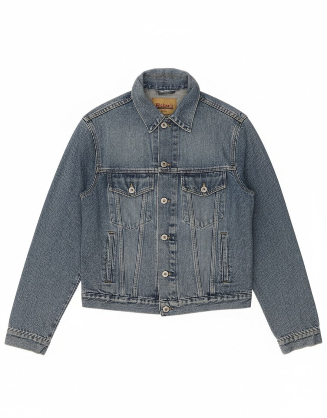 Pickwick Mens Denim Jacket UK 38 Medium Blue Cotton