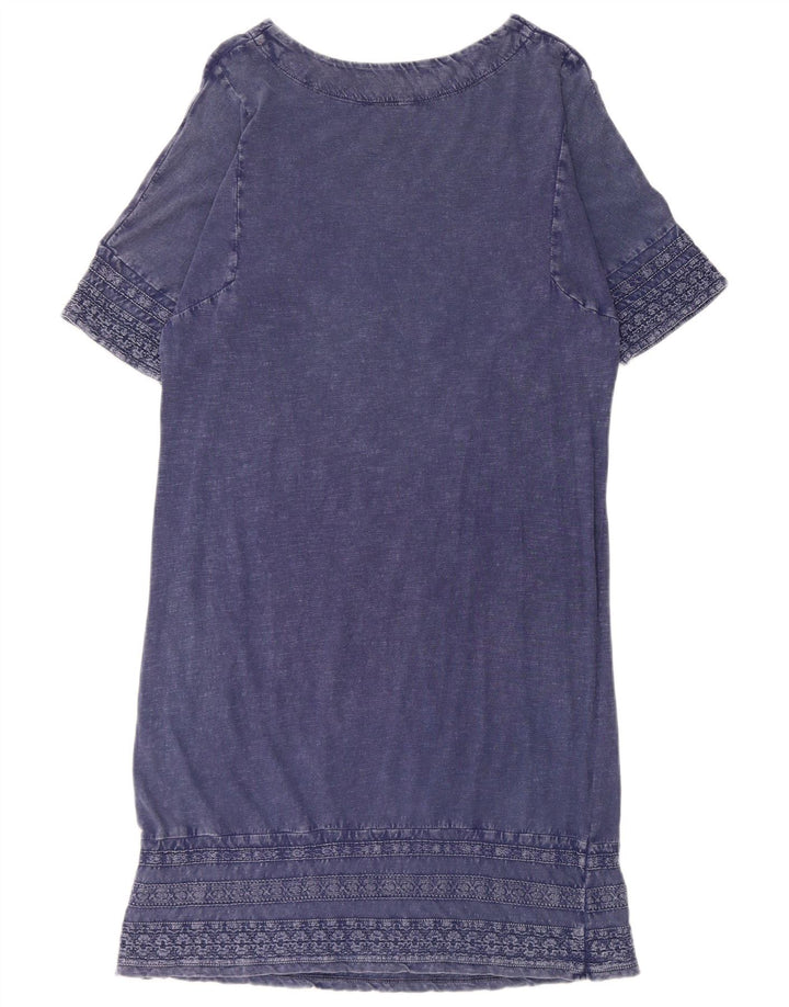 White Stuff Womens Shift Dress UK 12 Medium Navy Blue Cotton
