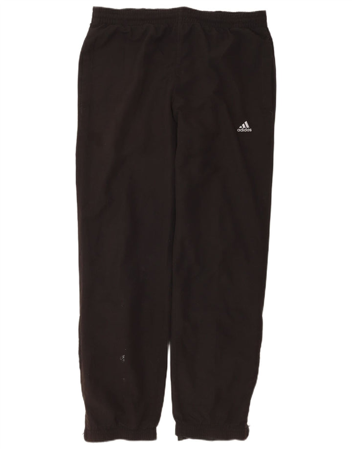 Adidas Mens Tracksuit Trousers Joggers Small Black Polyester