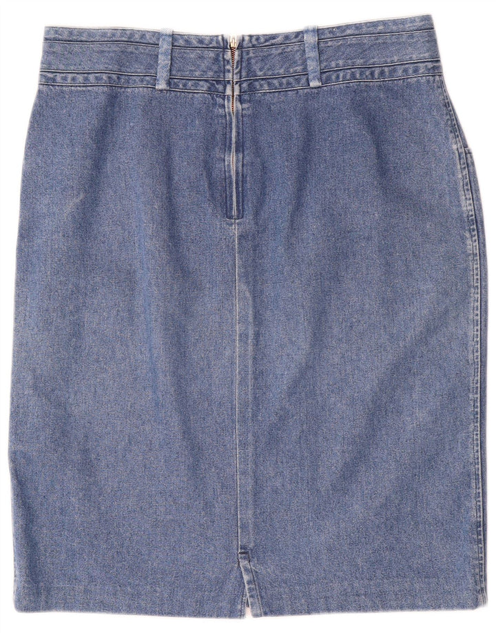 Laura Biagiotti Womens Denim Skirt W36 Large Blue