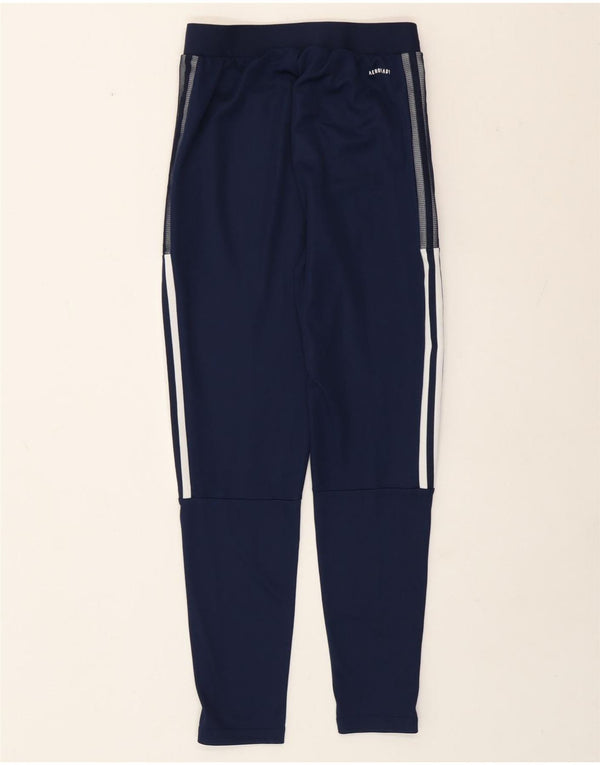 Adidas Womens Aeroready Tracksuit Trousers UK 8 Small  Navy Blue Polyester