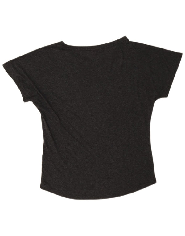 Puma Womens T-Shirt Top UK 12 Medium Grey Flecked