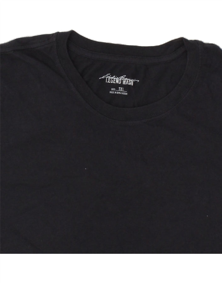 EDDIE BAUER Mens T-Shirt Top XL Navy Blue Cotton Vintage Eddie Bauer and Second-Hand Eddie Bauer from Messina Hembry 