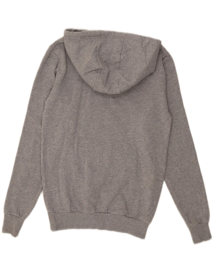 Ellesse Mens Graphic Hoodie Jumper Small Grey Flecked Cotton