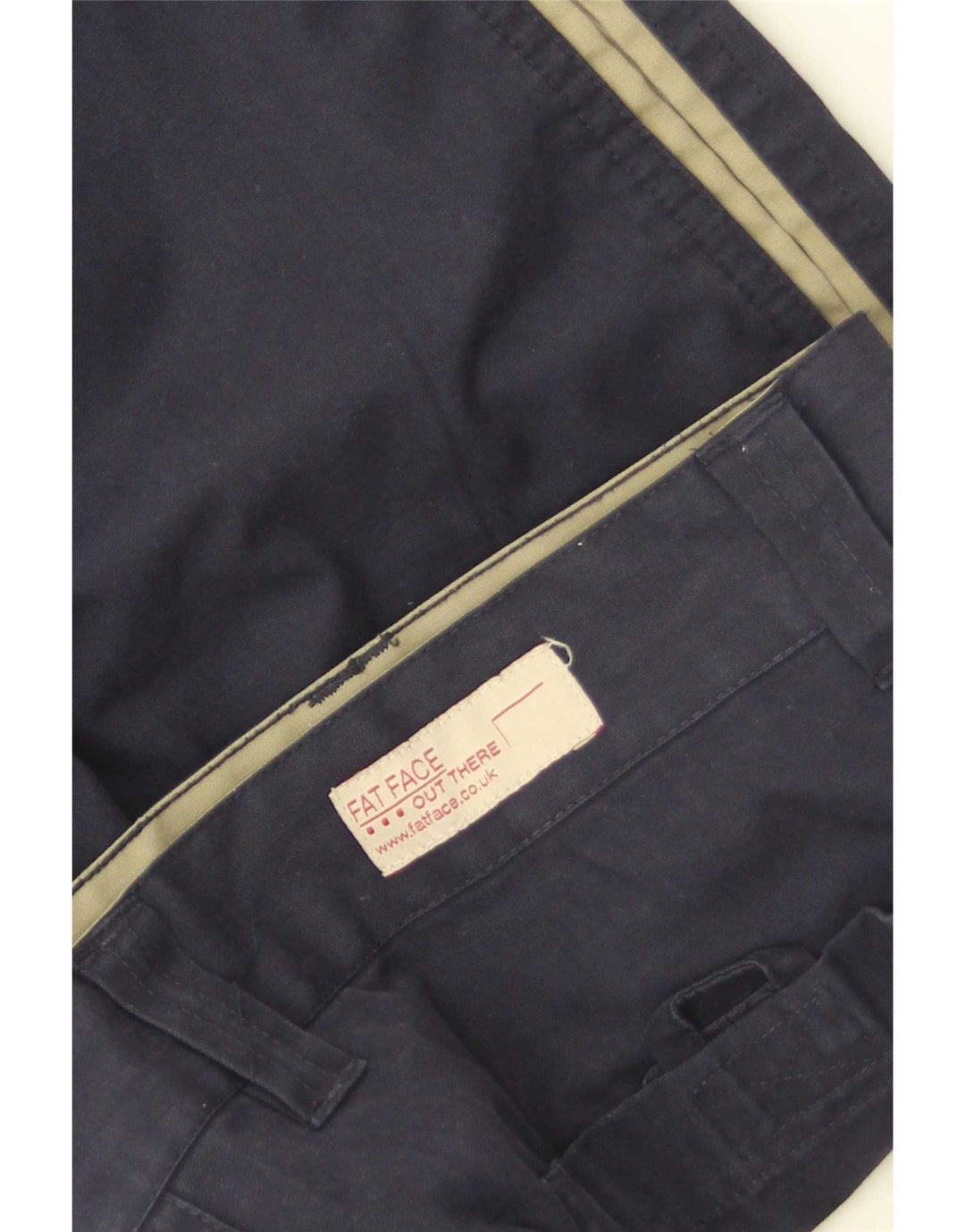 Fat Face Mens Casual Shorts Large W34 Navy Blue Colourblock Polyester