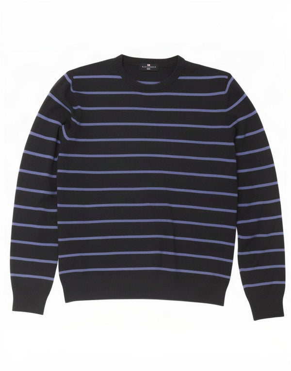 Marks & Spencer Mens Blue Harbour Crew Neck Jumper Sweater Large Navy