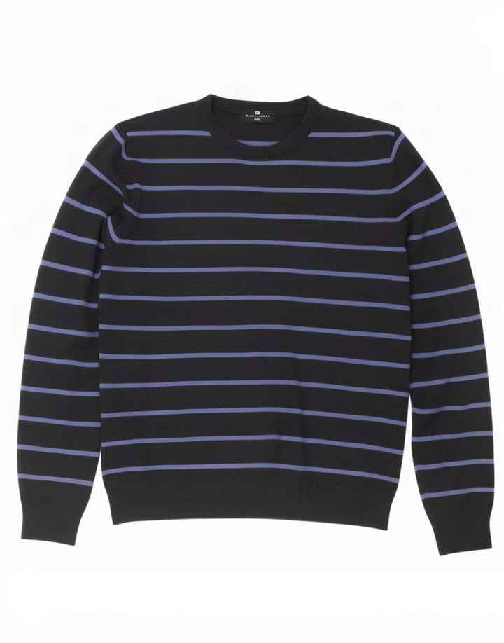 Marks & Spencer Mens Blue Harbour Crew Neck Jumper Sweater Large Navy