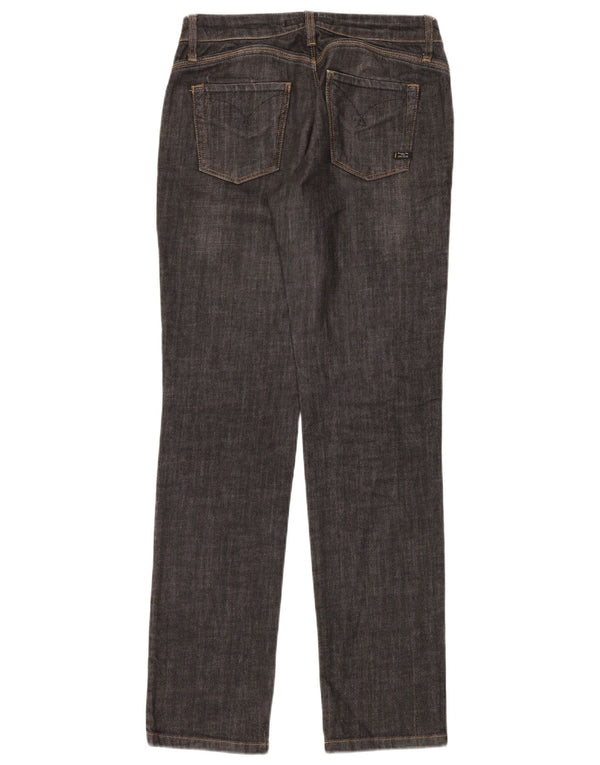 Massimo Dutti Womens Straight Jeans W31 L34 Navy Blue Cotton