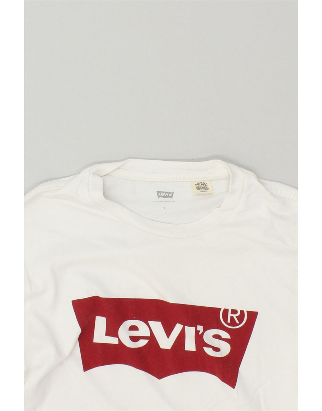 LEVI'S Mens Graphic T-Shirt Top Small White | Vintage Levi's | Thrift | Second-Hand Levi's | Used Clothing | Messina Hembry 