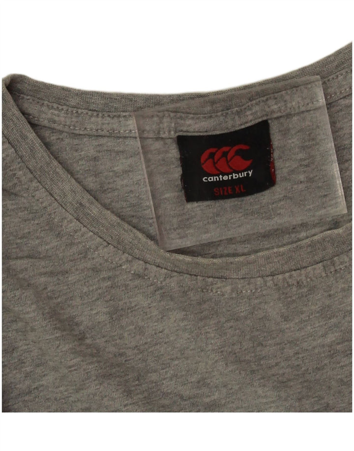 Canterbury Mens Graphic T-Shirt Top XL Grey