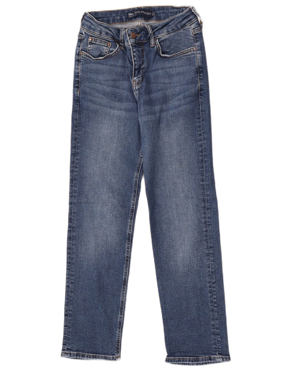 Boden Womens Slim Straight Jeans UK 10 Small W26 L27 Blue Cotton