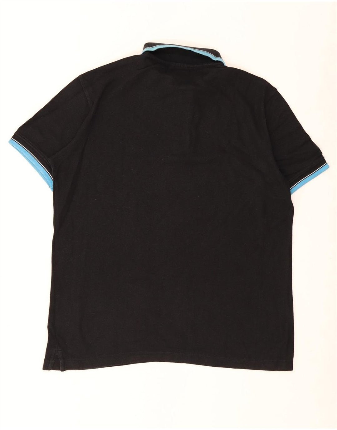 Fila Mens Polo Shirt IT 50 Medium Black Cotton