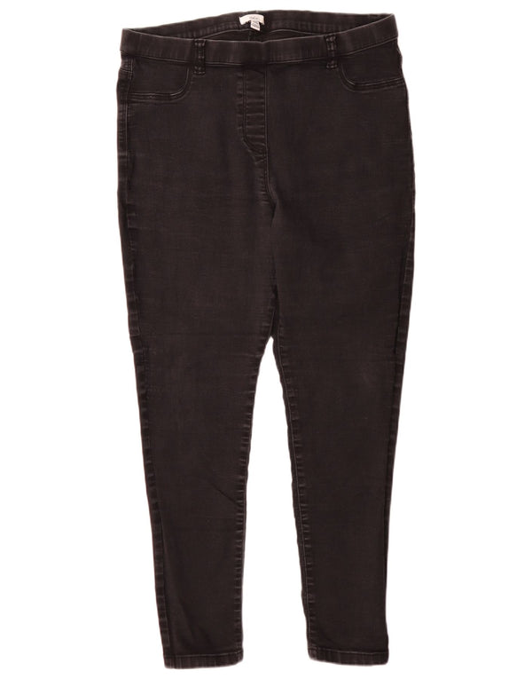 M&Co Womens Jegging Jeans UK 18 XL W36 L29 Black Cotton