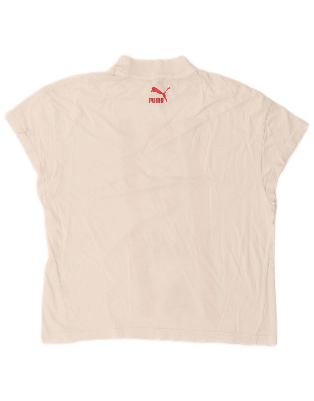 Puma Womens Graphic T-Shirt Top UK 10 Small White