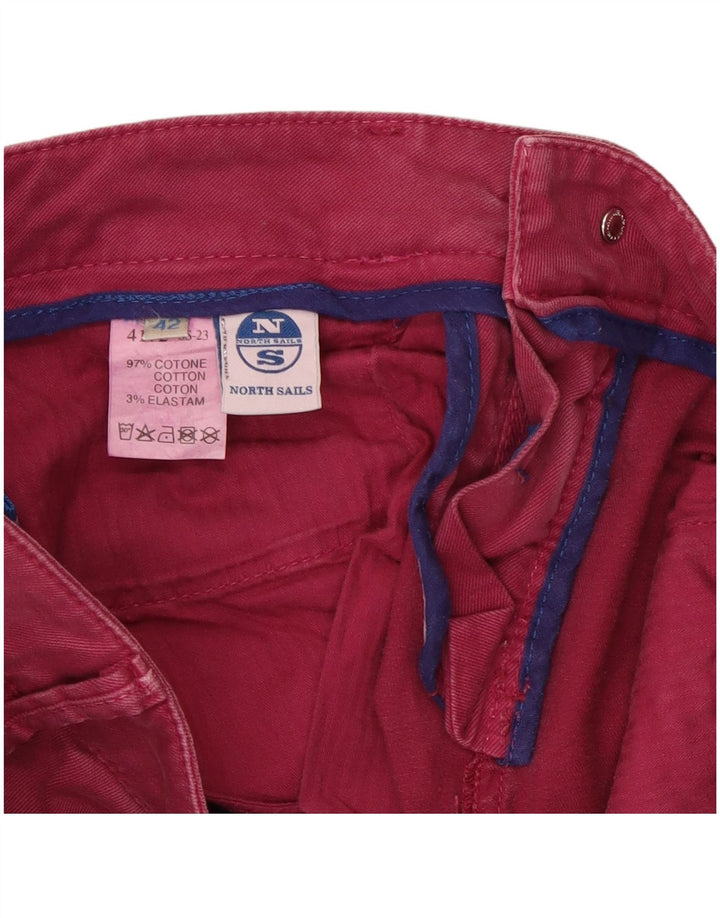 North Sails Womens Stretch Slim Jeans IT 42 Medium W30 L31 Pink Cotton