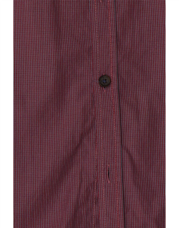 Ted Baker Mens Shirt Size 4 Large Red Check Cotton