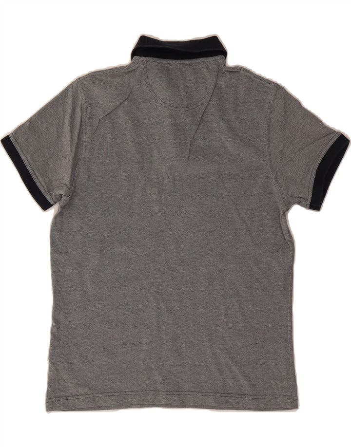 BARBOUR Mens Polo Shirt Medium Grey Cotton Vintage Barbour and Second-Hand Barbour from Messina Hembry 