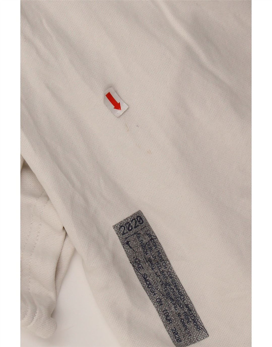 NIKE Mens Swoosh Graphic Standard Fit Sport Shorts Large  White Cotton