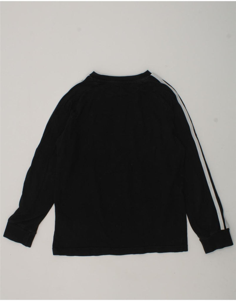 ADIDAS Boys Graphic Top Long Sleeve 7-8 Years Black Cotton | Vintage Adidas | Thrift | Second-Hand Adidas | Used Clothing | Messina Hembry 