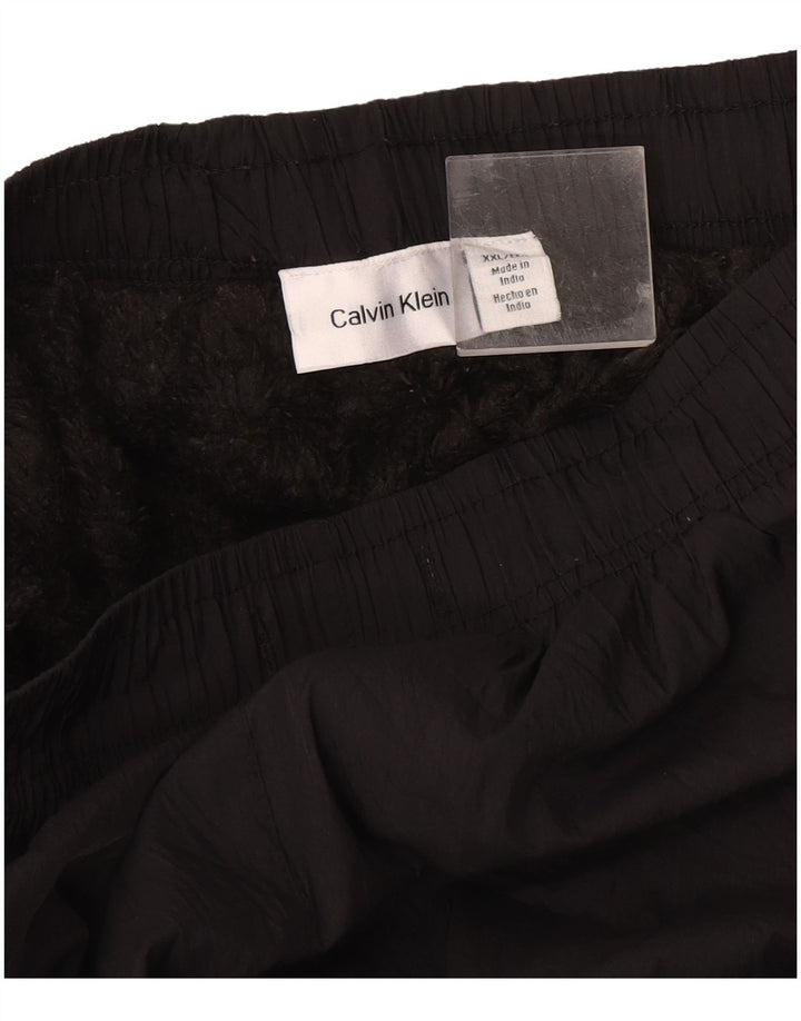 Calvin Klein Mens Graphic Windbreaker Trousers 2XL Black