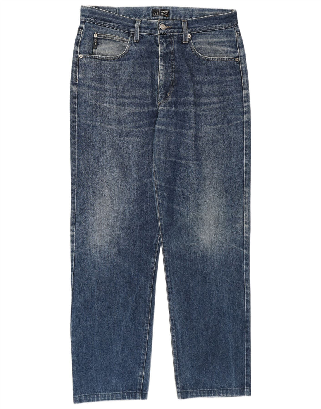 Armani Mens Straight Jeans W36 L31 Blue