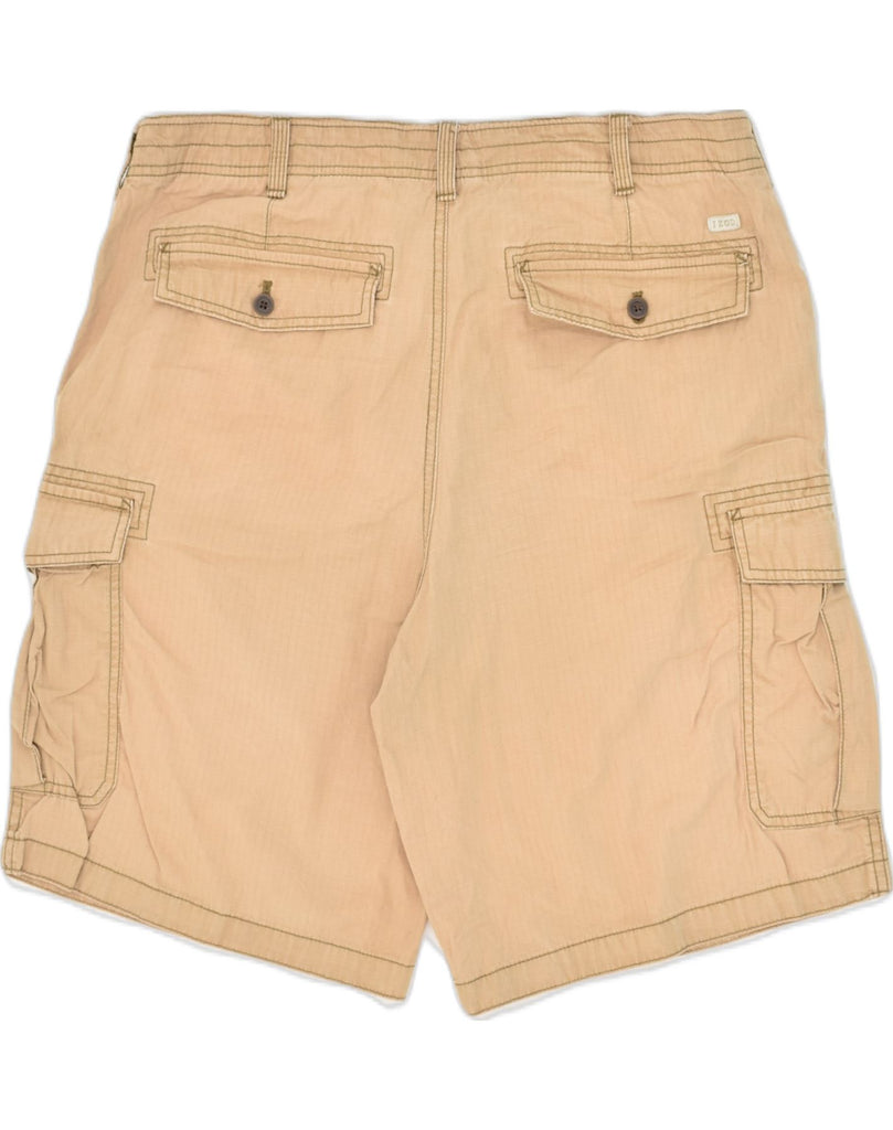 IZOD Mens Cargo Shorts W38 XL  Beige Cotton | Vintage Izod | Thrift | Second-Hand Izod | Used Clothing | Messina Hembry 