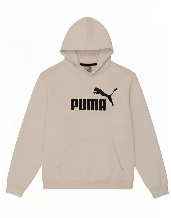Puma Mens Graphic Hoodie Jumper Large White Cotton