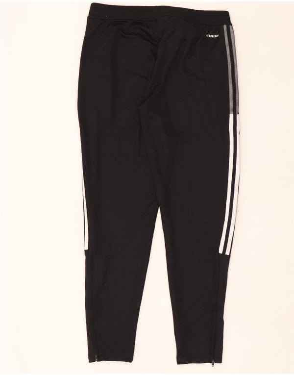 Adidas Womens Aeroready Tracksuit Trousers UK 12/14 Medium  Black Polyester