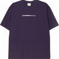 Reebok Mens Graphic T-Shirt Top Large Navy Blue Cotton