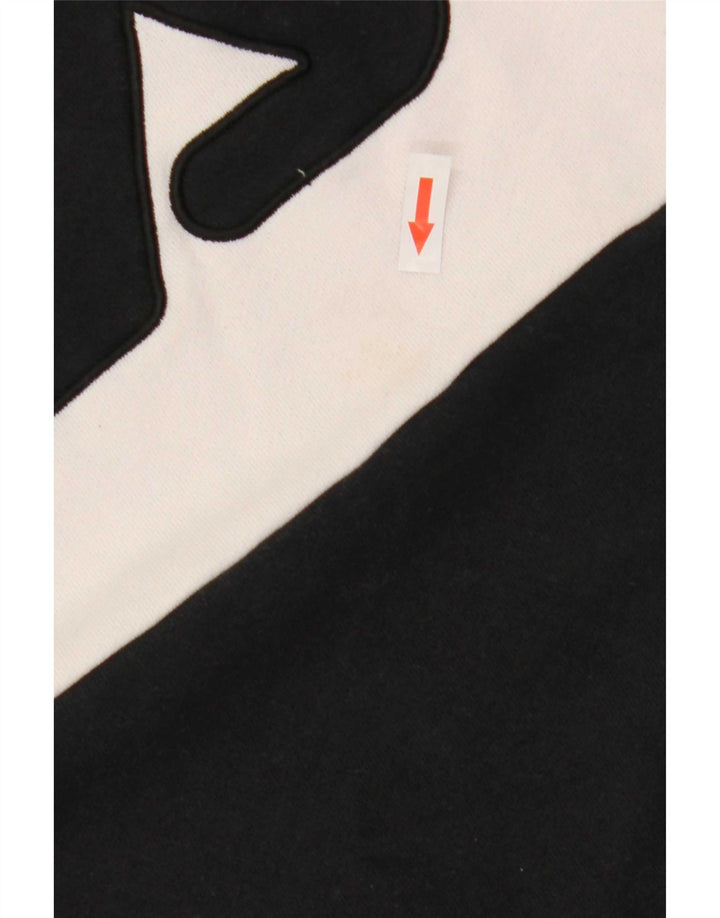 Fila Mens Graphic Sweatshirt Jumper Small White Colourblock Cotton