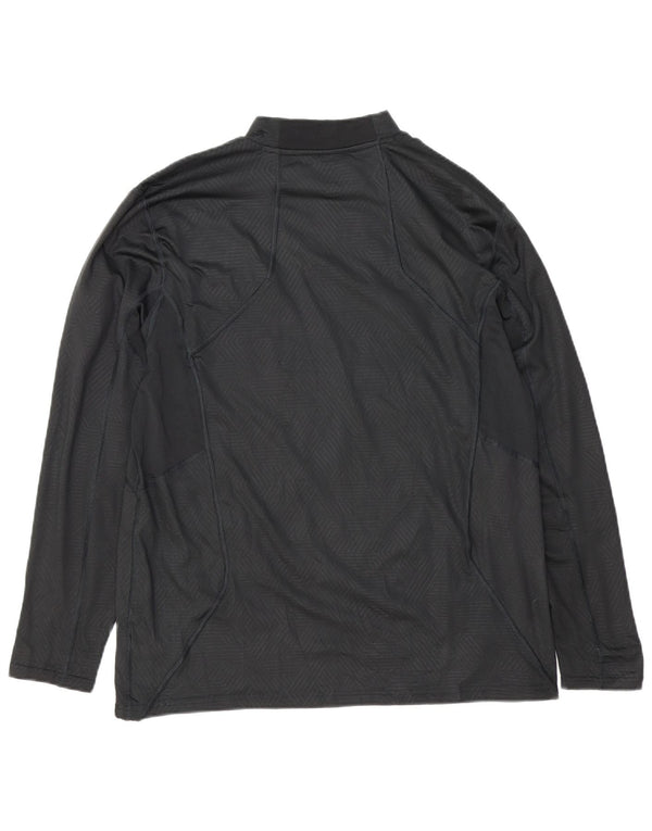 Russell Athletic Mens Dri-Power Graphic Top Long Sleeve XL Black Geometric