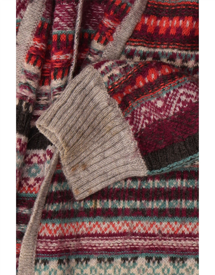 Indigo Womens Oversized Cardigan Sweater UK 14 Medium Multicoloured