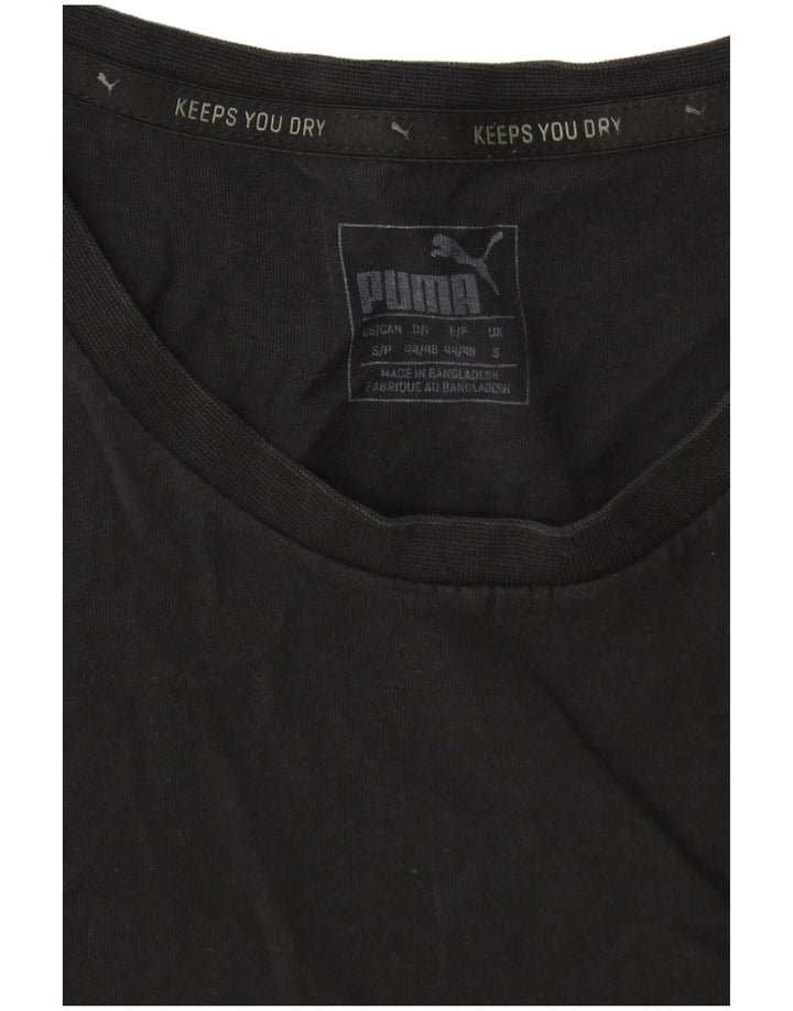 Puma Mens T-Shirt Top Small Black