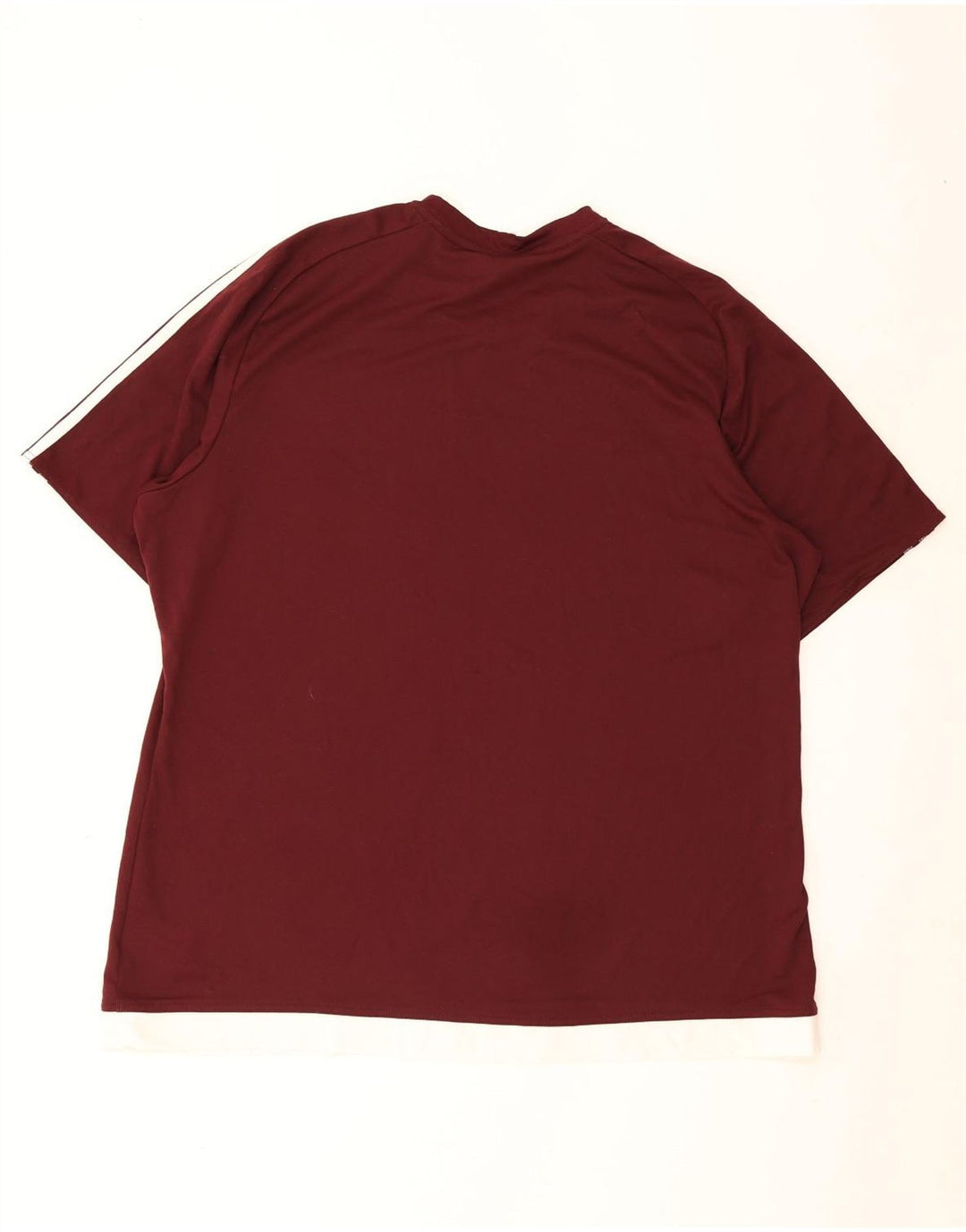 Adidas Mens Climalite T-Shirt Top 2XL Burgundy Polyester