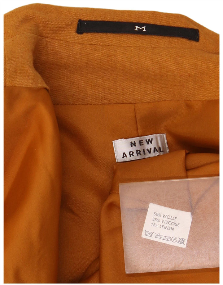 New Arrival Womens Double Breasted Blazer Jacket UK 14 Medium Beige Wool