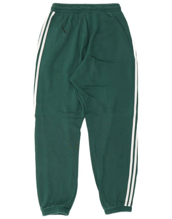 Adidas Womens Tracksuit Trousers Joggers UK 8/10 Small Green Cotton