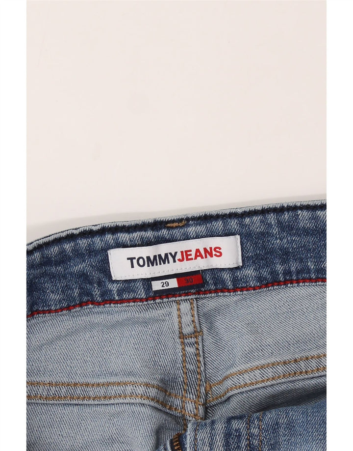 TOMMY HILFIGER Mens Distressed Skinny Jeans W29 L30 Blue Vintage Tommy Hilfiger and Second-Hand Tommy Hilfiger from Messina Hembry 