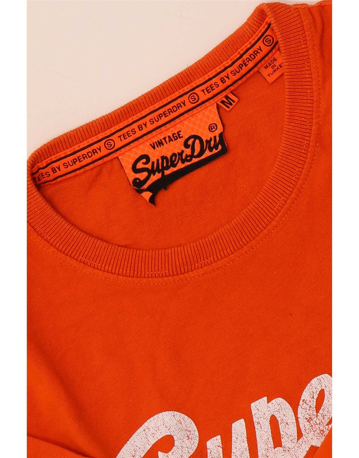 Superdry Mens Graphic T-Shirt Top Medium Orange