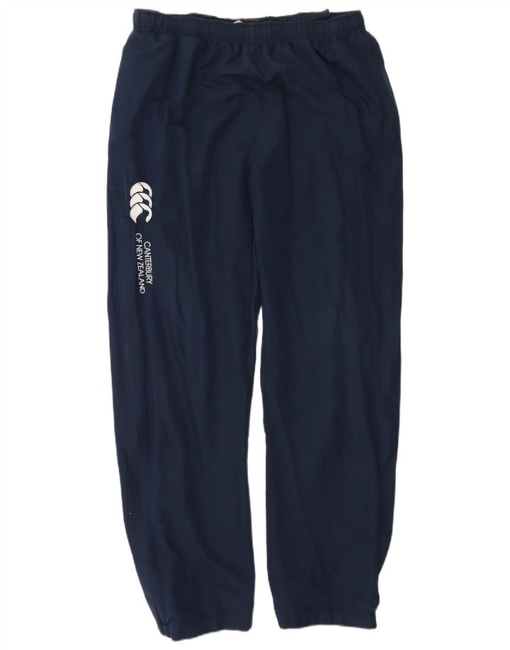Canterbury Mens Graphic Tracksuit Trousers Joggers Large Navy Blue