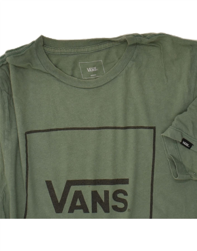 VANS Mens Graphic T-Shirt Top Small Green Cotton | Vintage Vans | Thrift | Second-Hand Vans | Used Clothing | Messina Hembry 