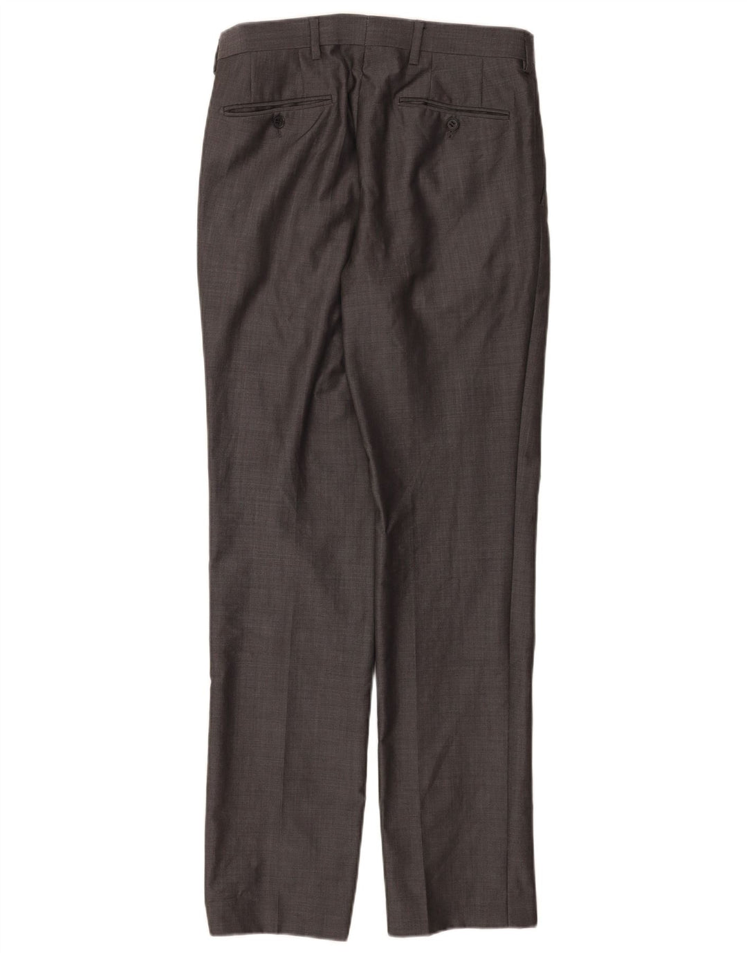 Marks & Spencer Mens Autograph Straight Suit Trousers W30 L33 Grey Wool