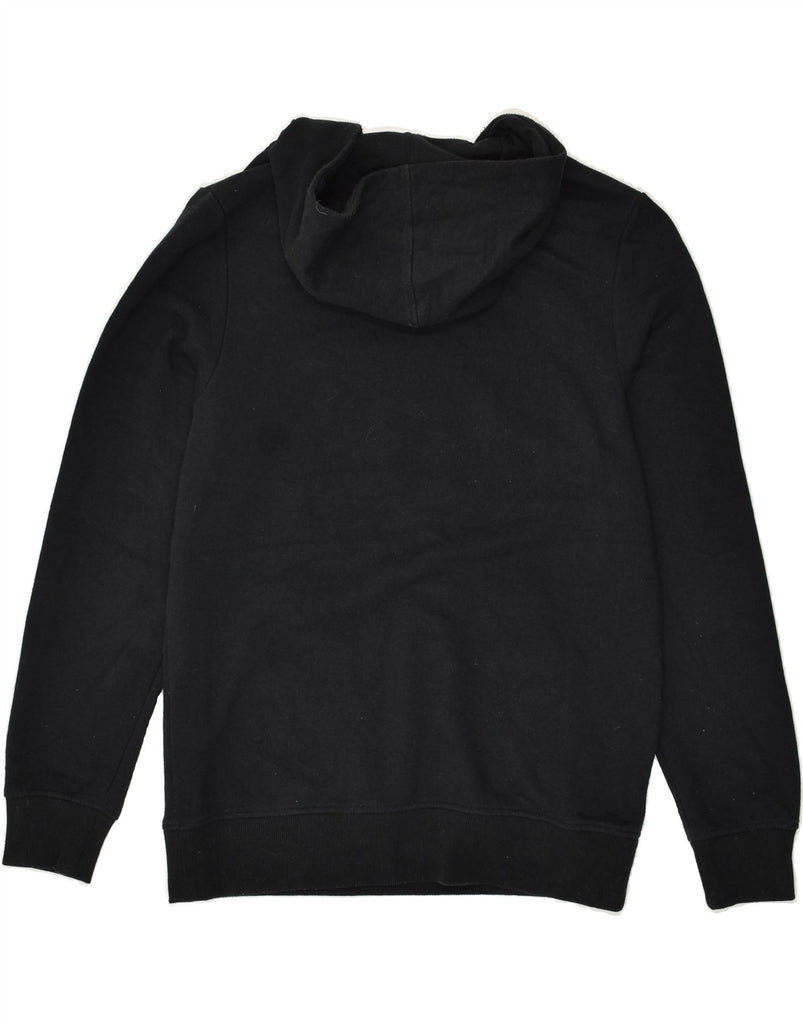 JACK & JONES Mens Graphic Zip Neck Hoodie Jumper Medium Black Cotton | Vintage Jack & Jones | Thrift | Second-Hand Jack & Jones | Used Clothing | Messina Hembry 