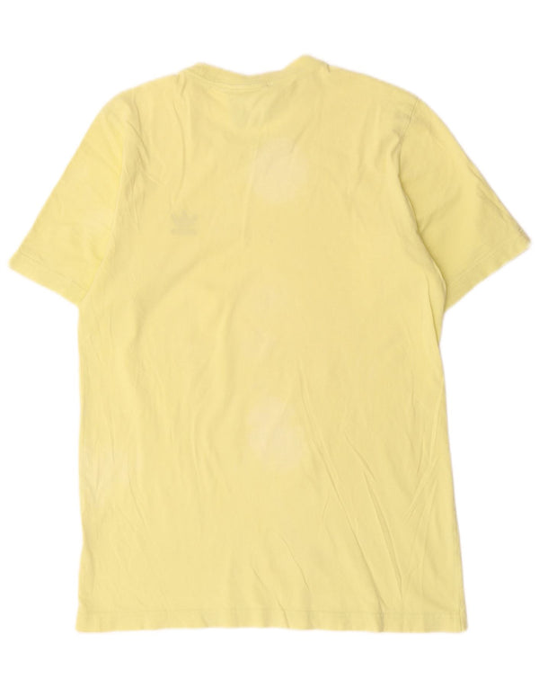 Adidas Mens T-Shirt Top Small Yellow