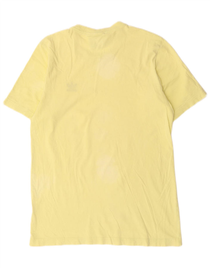 Adidas Mens T-Shirt Top Small Yellow