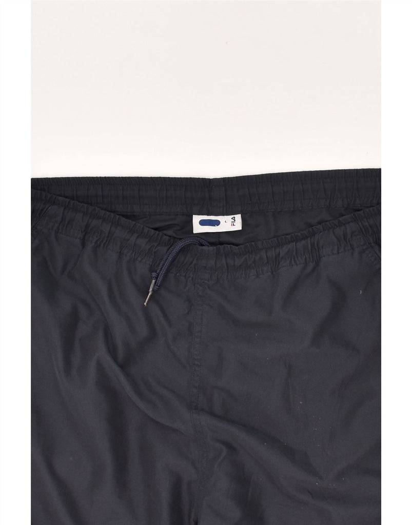 FILA Mens Sport Shorts Large Navy Blue Polyester | Vintage Fila | Thrift | Second-Hand Fila | Used Clothing | Messina Hembry 