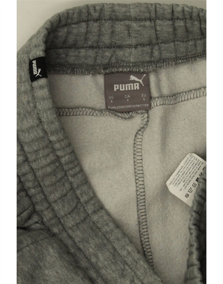 Puma Mens Tracksuit Trousers Joggers Small  Grey Flecked Cotton