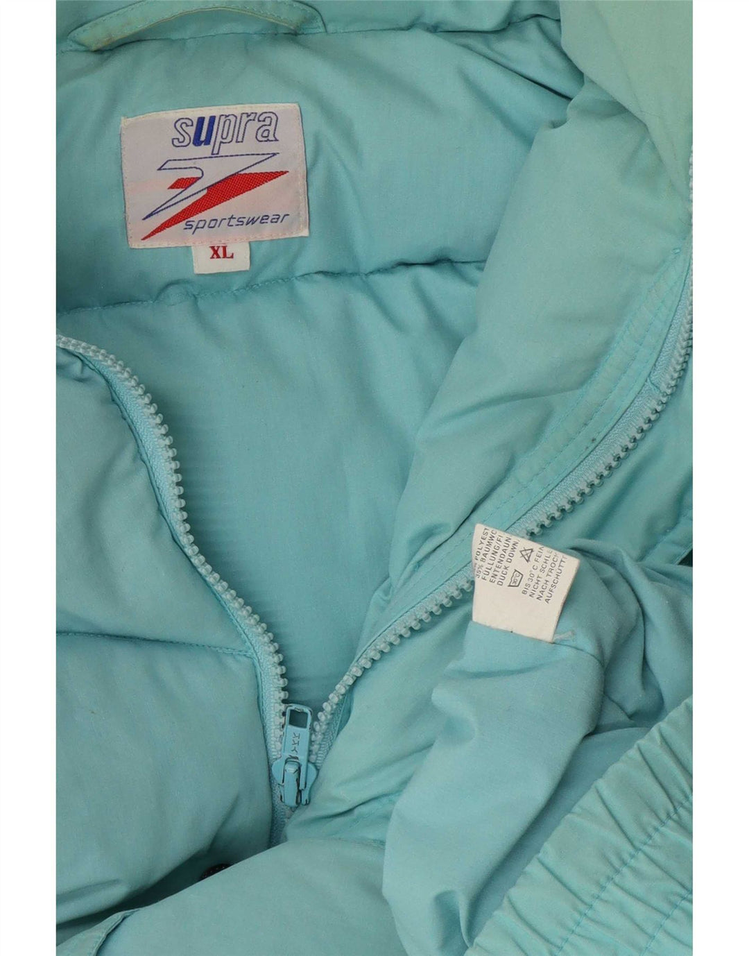 Supra Mens Padded Jacket UK 42 XL Blue Polyester